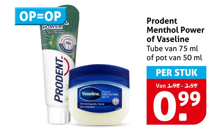 Aanbieding: Menthol Power of Vaseline