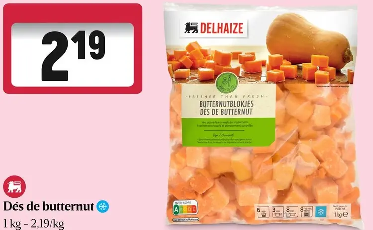 Offre: Delhaize Dés de butternut