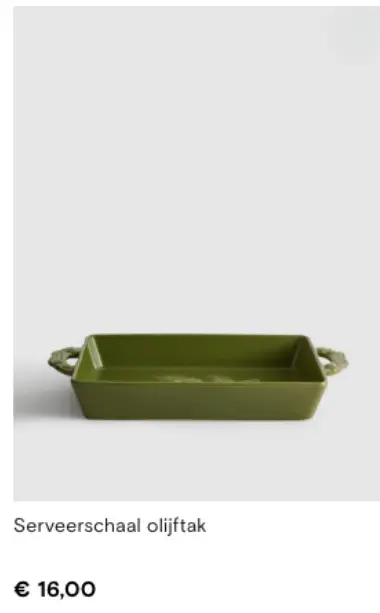 Promotie: Serveerschaal olijftak