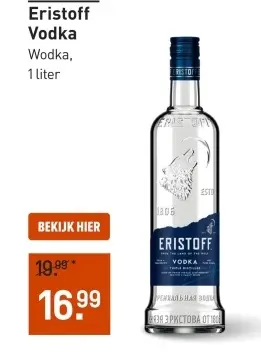 Aanbieding: Eristoff Vodka