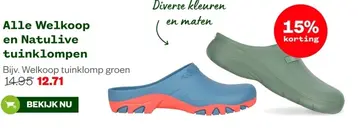 Aanbieding: Alle Welkoop en Natulive tuinklompen