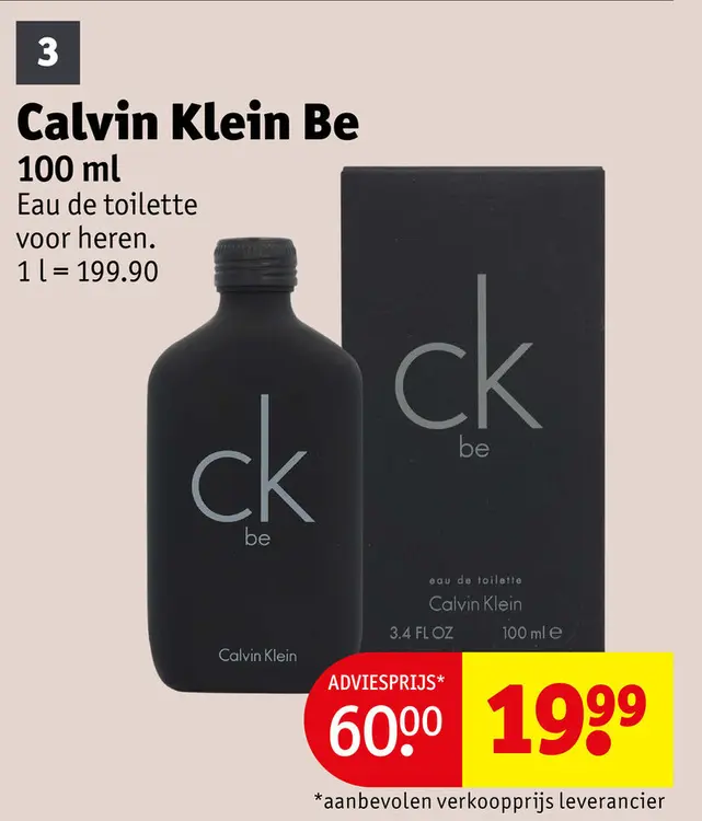 Promotie: Calvin Klein Be