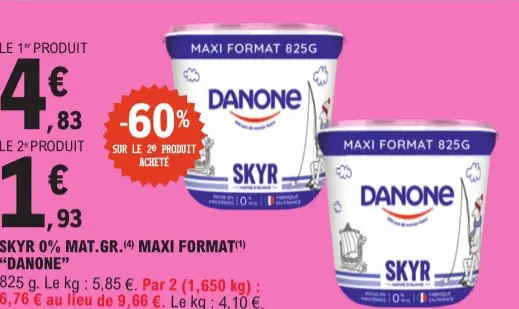 Offre: Skyr 0% mat.gr. Maxi format
