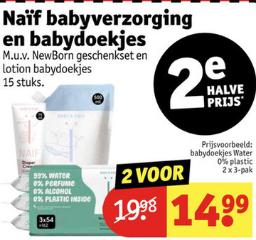 Aanbieding: Naïf babyverzorging en babydoekjes