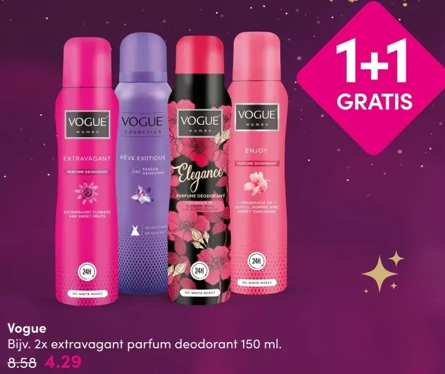 Aanbieding: Vogue perfume deodorant