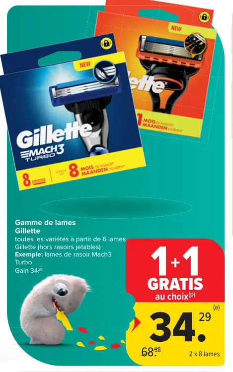 Offre: Gillette Mach3 Turbo