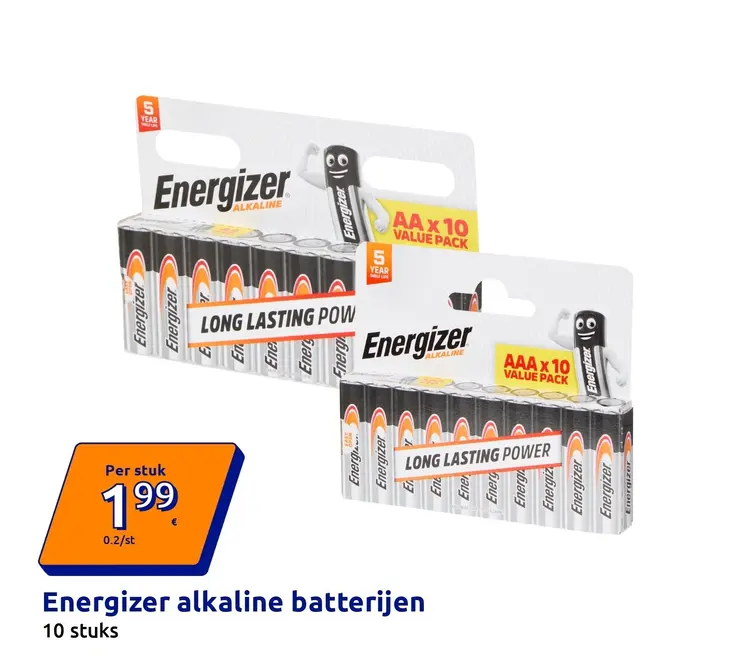 Aanbieding: Energizer alkaline batterijen