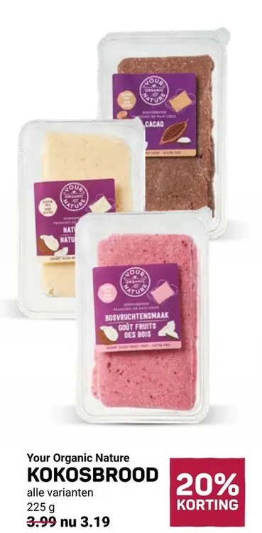 Aanbieding: Your Organic Nature Kokosbrood