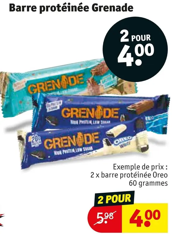Offre: Barre protéinée