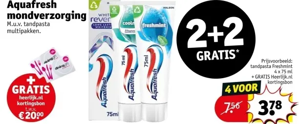 Aanbieding: Aquafresh mondverzorging