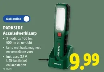 Promotie: Acculedwerklamp