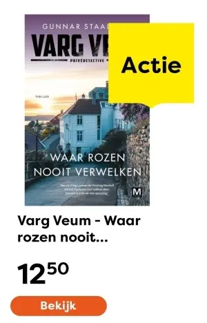 Aanbieding: Boek - Varg Veum - Waar rozen nooit verwelken