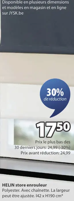 Offre: HELIN store enrouleur