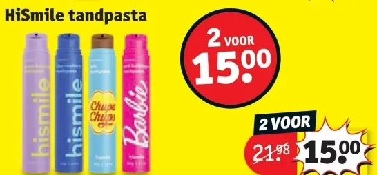 Aanbieding: HiSmile tandpasta