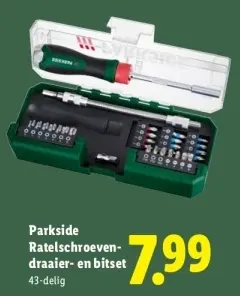 Aanbieding: Ratelschroevendraaier- en bitset