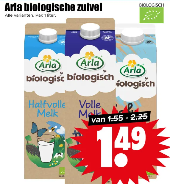 Aanbieding: Arla biologische zuivel