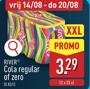 Promotie: Cola regular of zero
