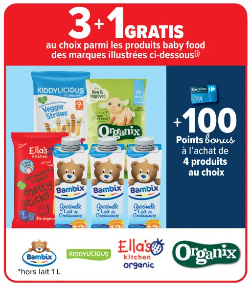 Offre: Produits baby food