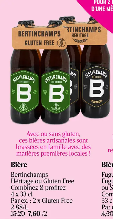 Offre: Bertinchamps Héritage ou Gluten Free