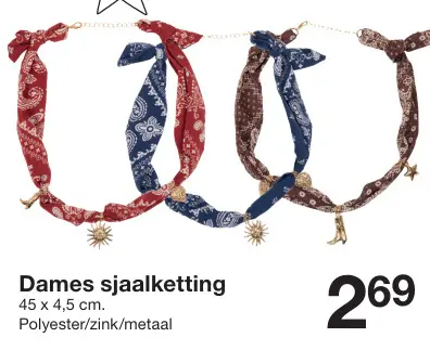 Aanbieding: Dames sjaalketting