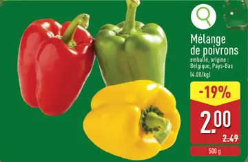 Offre: Mélange de poivrons