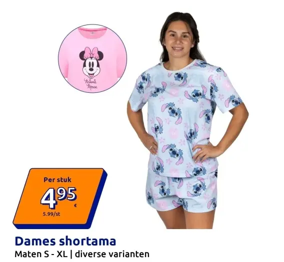 Aanbieding: Dames shortama