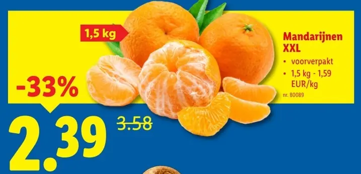 Promotie: Mandarijnen XXL