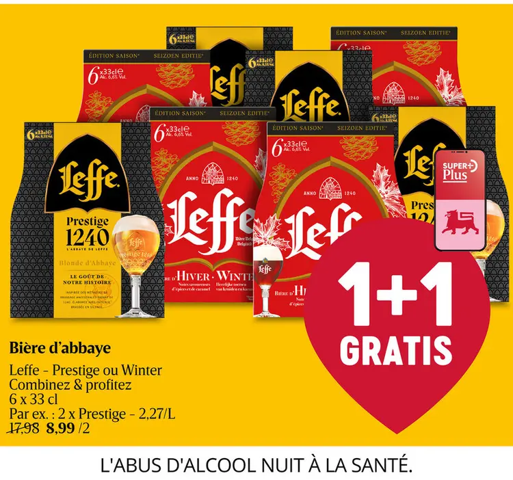 Offre: Bière d'abbaye Leffe