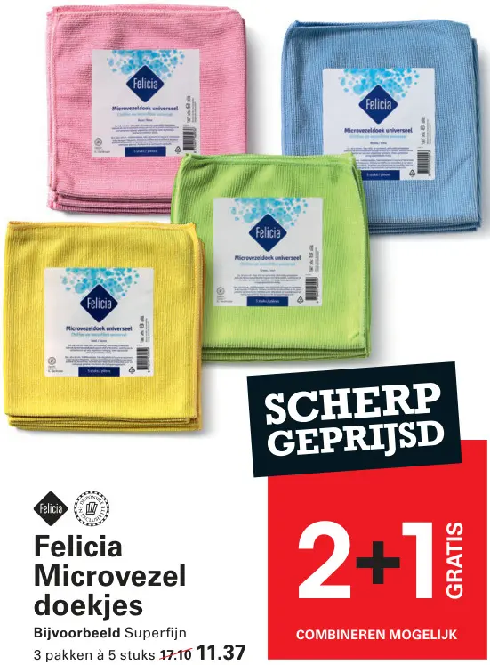 Aanbieding: Felicia Microvezeldoekjes