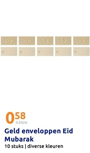 Aanbieding: Geld enveloppen Eid Mubarak