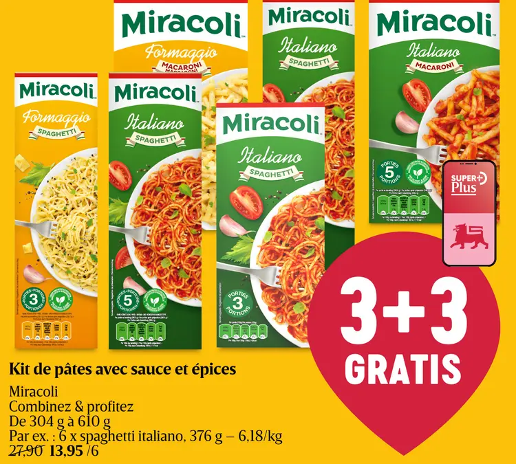 Offre: Kit de pâtes avec sauce et épices