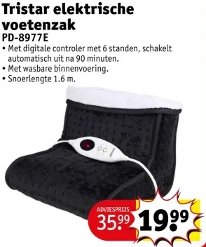 Promotie: Tristar elektrische voetenzak