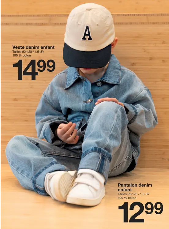 Offre: Veste denim / pantalon denim enfant