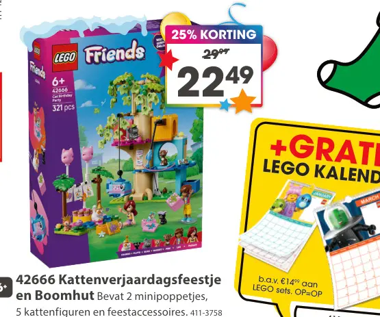 Aanbieding: Kattenverjaardagsfeestje en Boomhut