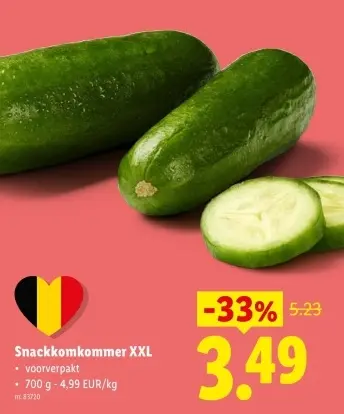 Promotie: Snackkomkommer XXL