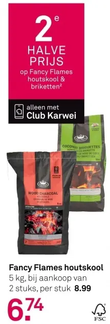 Aanbieding: Fancy Flames houtskool