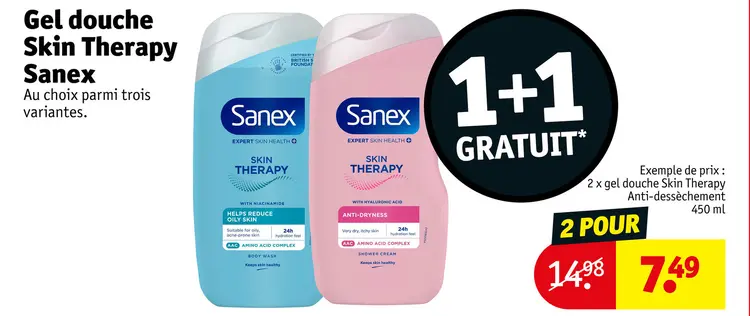 Offre: Gel douche Skin Therapy