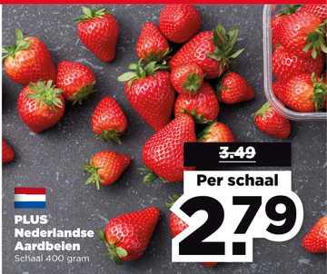 Aanbieding: PLUS Nederlandse Aardbeien 
