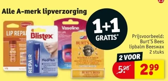 Aanbieding: A-merk lipverzorging