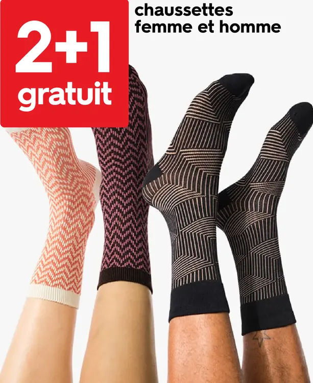 Offre: chaussettes femme et homme