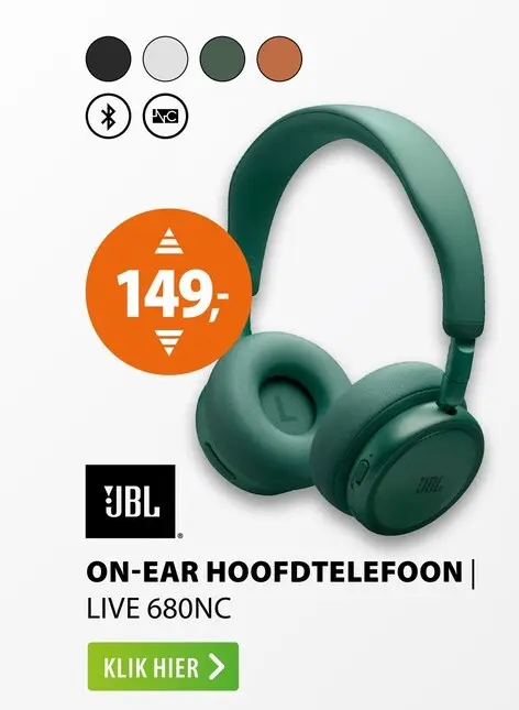 Aanbieding: JBL LIVE 680NC Groen