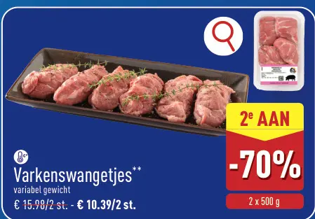 Promotie: Varkenswangetjes