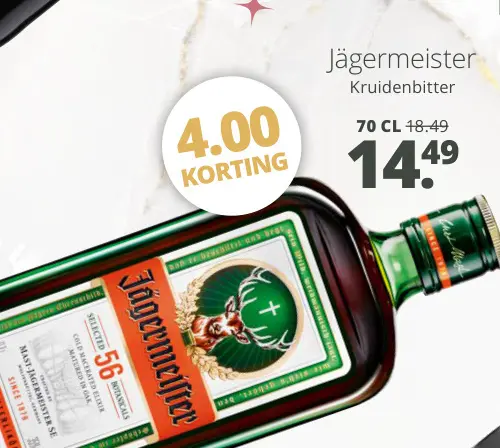 Aanbieding: Jägermeister Kruidenbitter
