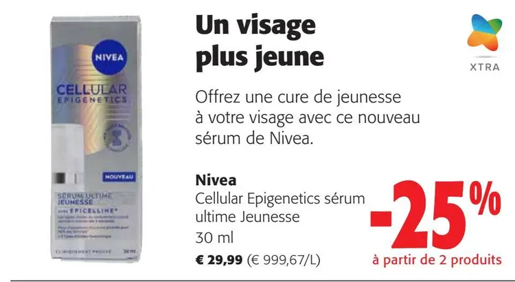 Offre: Cellular Epigenetics sérum ultime Jeunesse