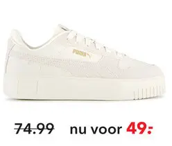 Aanbieding: Puma Carina Street dames sneakers beige