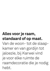 Aanbieding: Alles voor je raam, standaard of op maat.