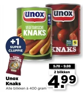 Aanbieding: Unox Knaks