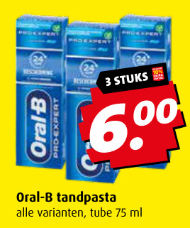 Aanbieding: Oral-B tandpasta