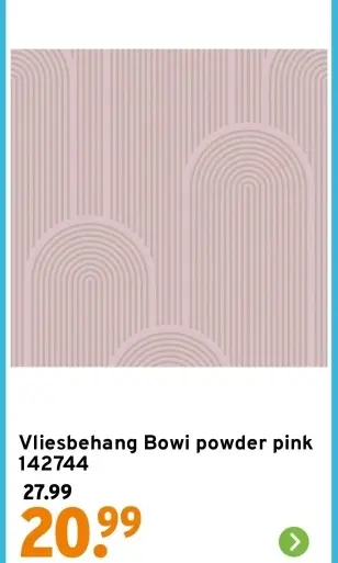 Aanbieding: Vliesbehang Bowi powder pink