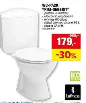 Aanbieding: Wc-pack
